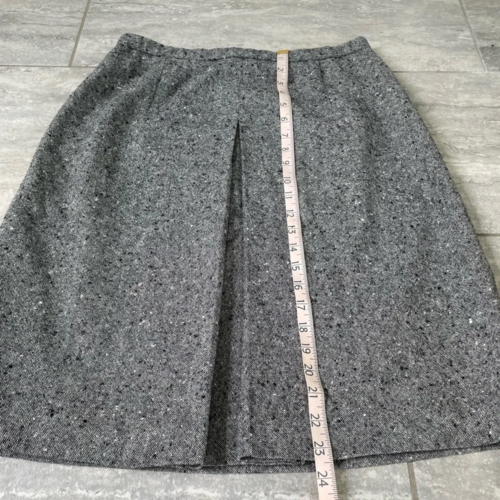 Pendleton Pleat Front Virgin Wool A-Line Skirt Herringbone Women's‎  12 Petite